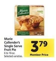 Marie Callender's Single Serve Fruit Pie