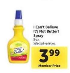 I Can't Believe It's Not Butter Spray
