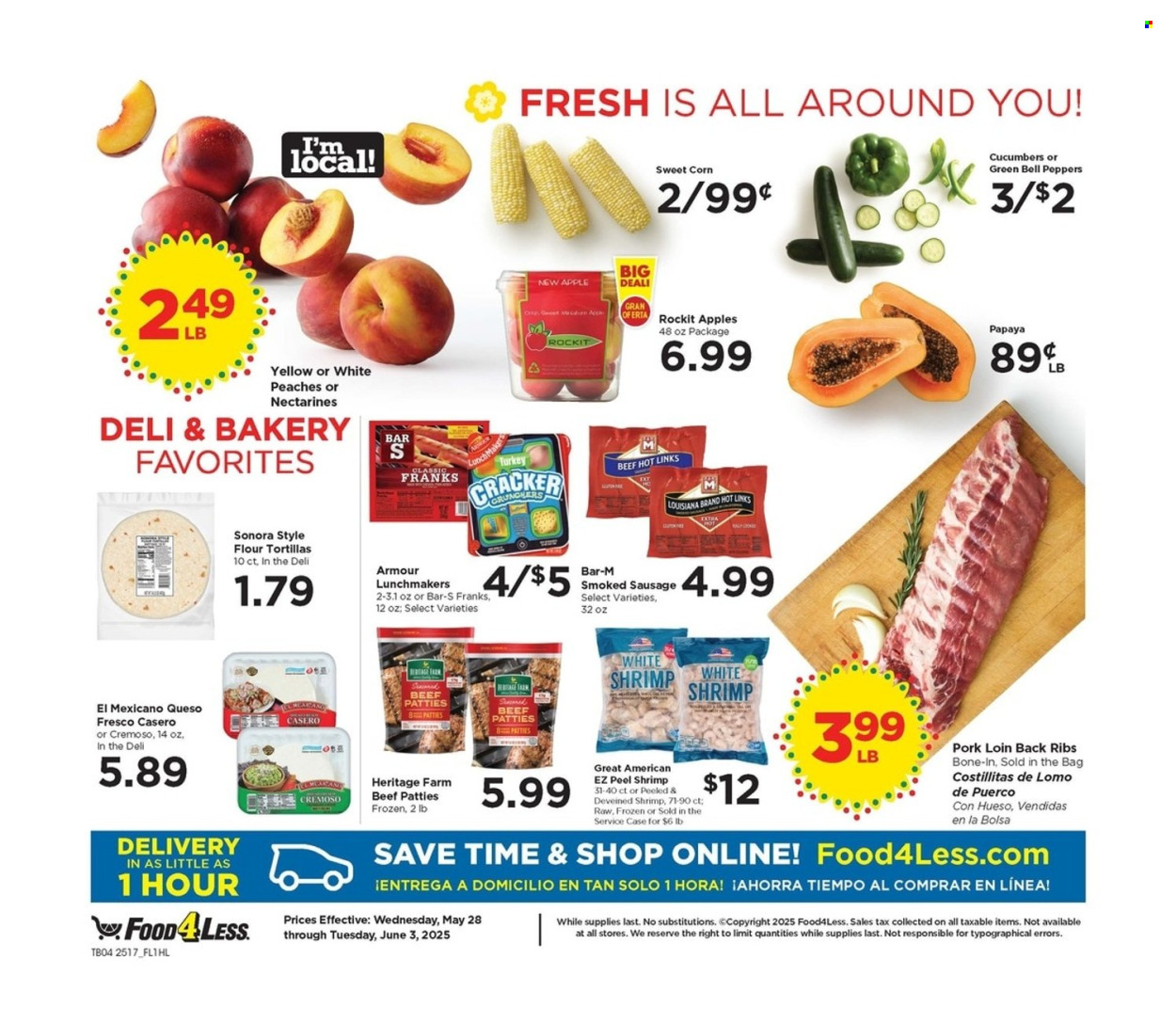 Food 4 Less ad - 05/28/2025 - 06/03/2025. Page 1