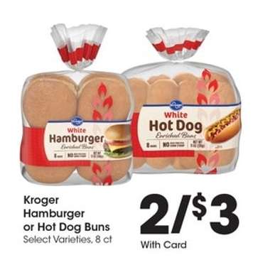 Kroger Hamburger or Hot Dog Buns