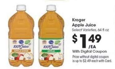 Kroger Apple Juice