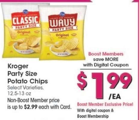 Kroger Party Size Potato Chips