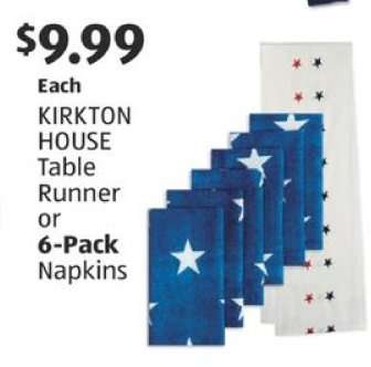 KIRKTON HOUSE Table Runner or 6-Pack Napkins