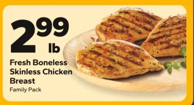 Fresh Boneless Skinless Chicken Breast