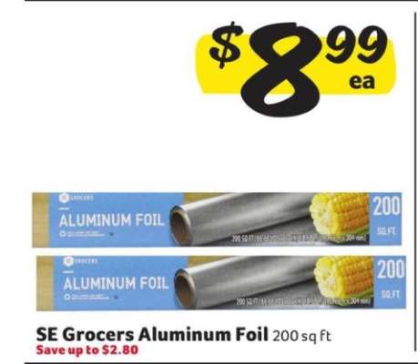 SE Grocers Aluminum Foil