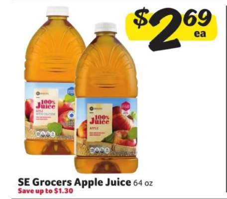 SE Grocers Apple Juice