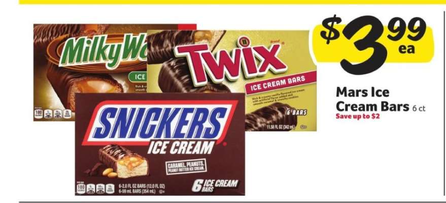 Mars Ice Cream Bars