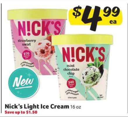 Nick's Light Ice Cream