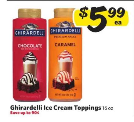 Ghirardelli Ice Cream Toppings