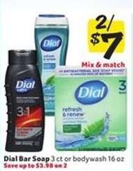 Dial Bar Soap or Bodywash