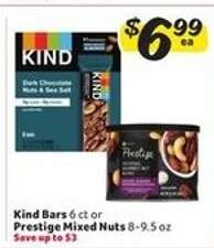 Kind Bars or Prestige Mixed Nuts