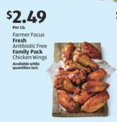 Farmer Focus Fresh Antibiotic Free Family Pack Chicken Wings