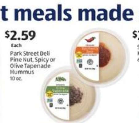 Park Street Deli Pine Nut, Spicy or Olive Tapenade Hummus