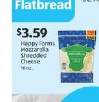 Happy Farms Mozzarella Shredded Cheese