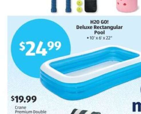 H2O GO! Deluxe Rectangular Pool