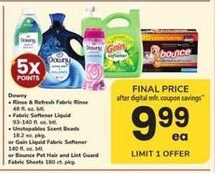 Downy, Gain, Bounce Products