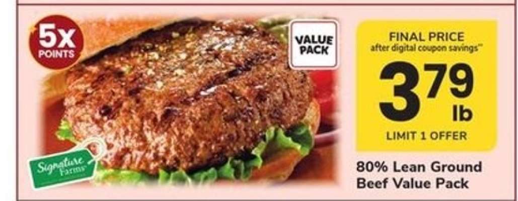 80% Lean Ground Beef Value Pack