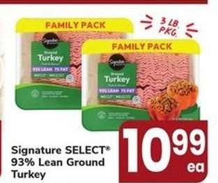 Signature SELECT® 93% Lean Ground Turkey