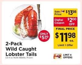 2-Pack Wild Caught Lobster Tails