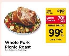 WHOLE PORK PICNIC ROAST