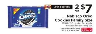 Nabisco Oreo Cookies Family Size
