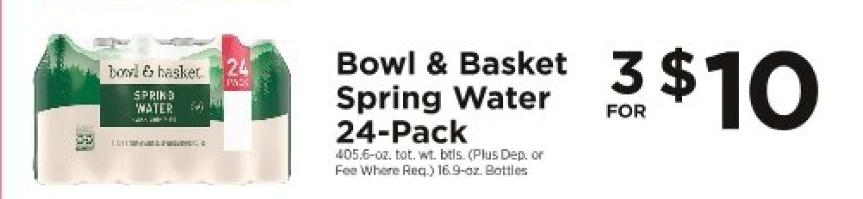Bowl & Basket Spring Water 24-Pack