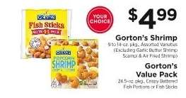 Gorton's Shrimp or Gorton's Value Pack