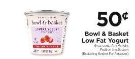 Bowl & Basket Low Fat Yogurt