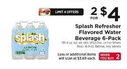 Splash Refresher Flavored Water Beverage 6-Pack