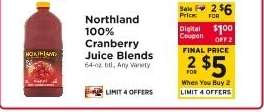 Northland 100% Cranberry Juice Blends