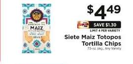 Siete Maiz Totopos Tortilla Chips