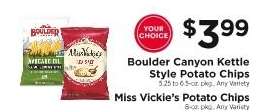 Boulder Canyon Kettle Style Potato Chips / Miss Vickie's Potato Chips