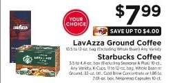 LavAzza Ground Coffee / Starbucks Coffee