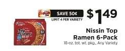 Nissin Top Ramen 6-Pack