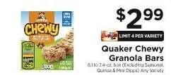Quaker Chewy Granola Bars