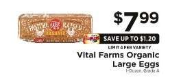 Vital Farms Organic Large Eggs