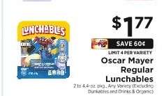 Oscar Mayer Regular Lunchables