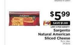 Sargento Natural American Sliced Cheese