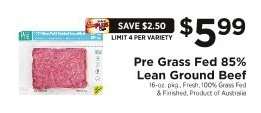 Pre Grass Fed 85% Lean Ground Beef