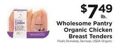 Wholesome Pantry Organic Chicken Breast Tenders