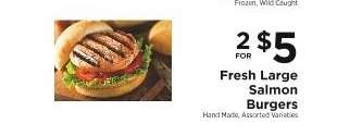 Fresh Large Salmon Burgers