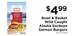 Bowl & Basket Wild Caught Alaska Sockeye Salmon Burgers