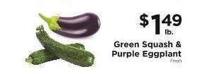 Green Squash & Purple Eggplant