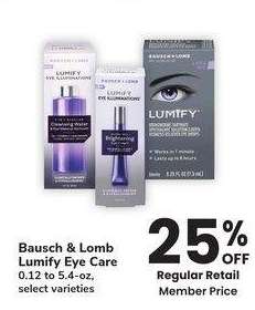 Bausch & Lomb Lumify Eye Care - 0.12 to 5.4 - oz, select varieties