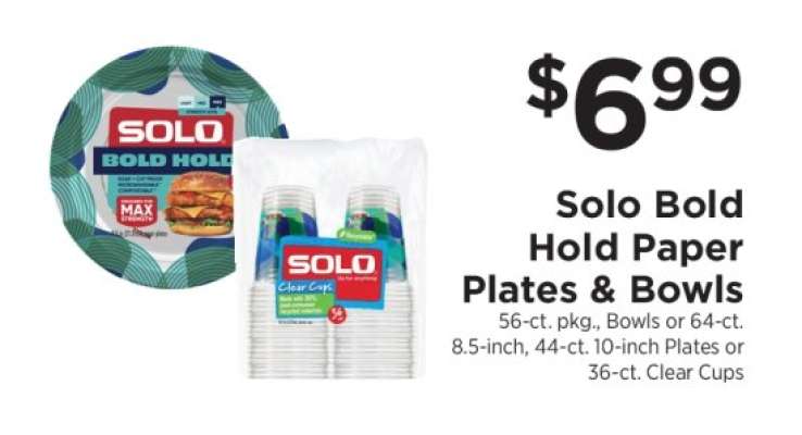 Solo Bold Hold Paper Plates & Bowls