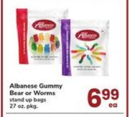 Albanese Gummy Bear or Worms