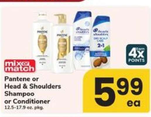 Pantene or Head & Shoulders Shampoo or Conditioner