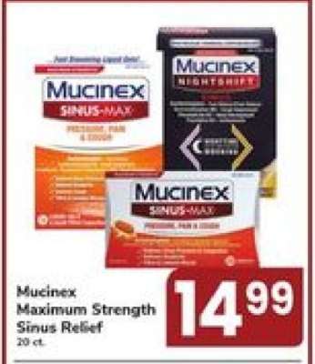 Mucinex Maximum Strength Sinus Relief