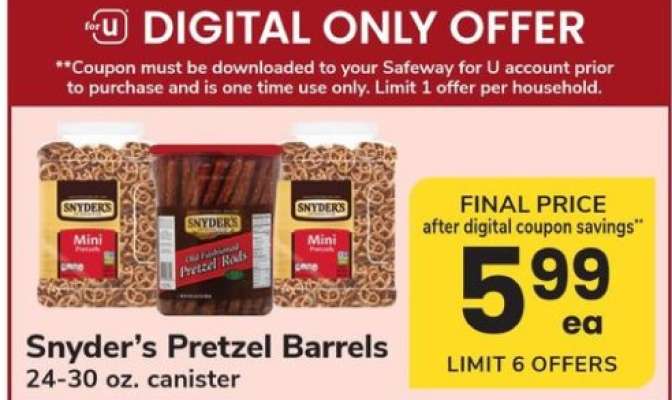 Snyder's Pretzel Barrels