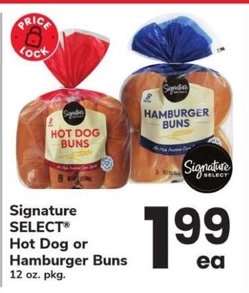 Signature SELECT Hot Dog or Hamburger Buns